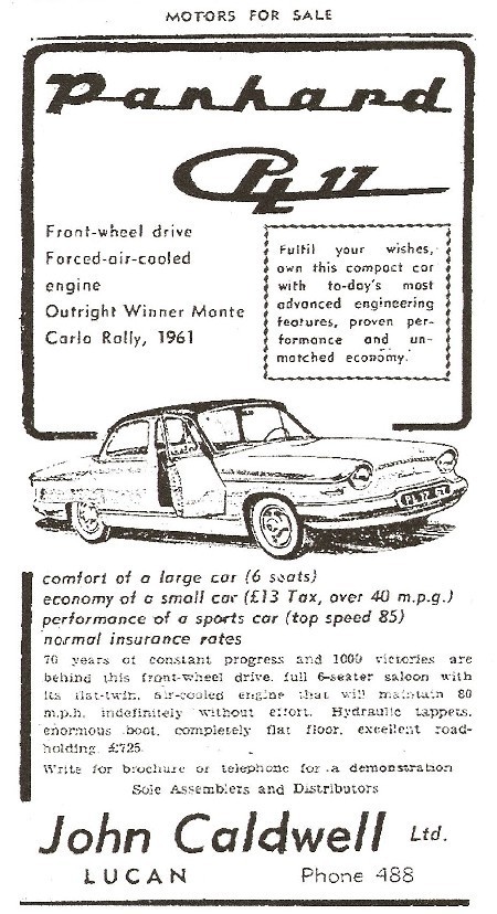 panhard 1961 advertisement